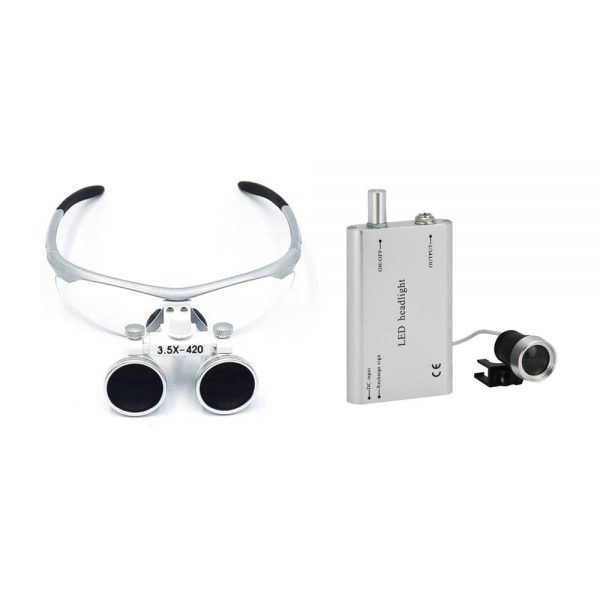 Dentcruise-Dental Surgical Binocular Loupes 3 5 X420mm With Light