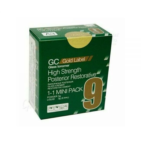 Dentcruise-GC Fuji 9 GP Extra Gold lable Dental Glass Ionomer restorative pack 15gm A2 A3 1