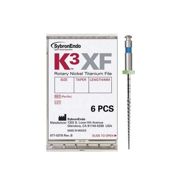 Dentcruise Kerr Sybron Endo K3 Xf Nickel Titanium Endodontic Files Pack Of 6 Dental