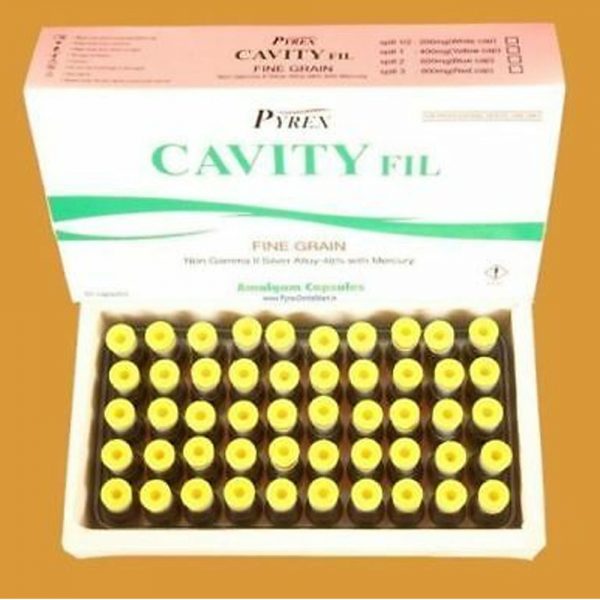 Dentcruise Pyrax Cavityfil Amalgam Material 2 Spill 100 Capsules Box Dent