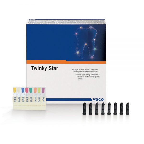 Dentcruise-Voco Twinky Star Flow 1 X(2g) Coloured Light-Curing Compomer Glitter Effect Dent 1